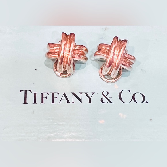 Tiffany & Co. Jewelry - Tiffany & Co Signature X Victoria Sterling Silver earrings